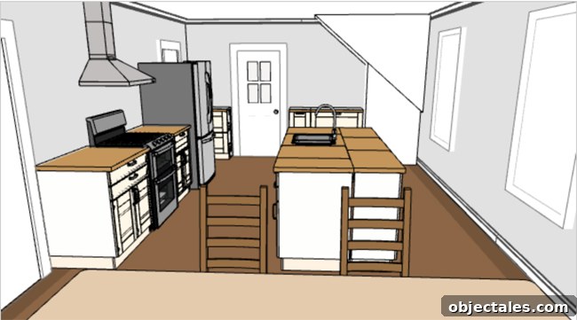 Beach House Kitchen Design: How We Planned Ours 5 ikea kitchen planning tool 3D rendering