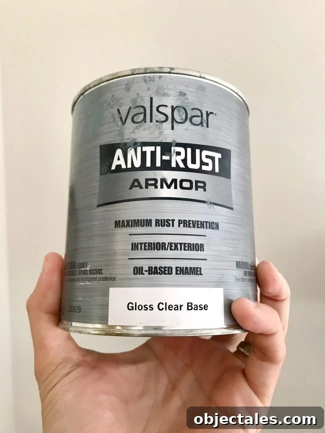 Refinish Your Old Clawfoot Tub: Step-by-Step Guide 14 Refinish Clawfoot Tub Valspar Anti-Rust Armor Paint