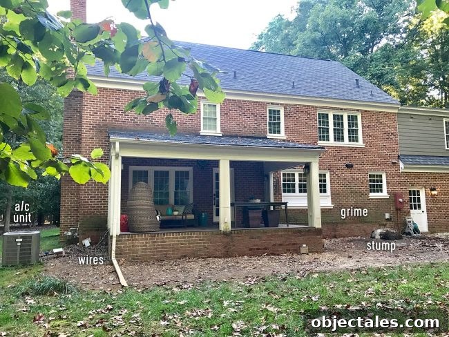 Back of house without deck