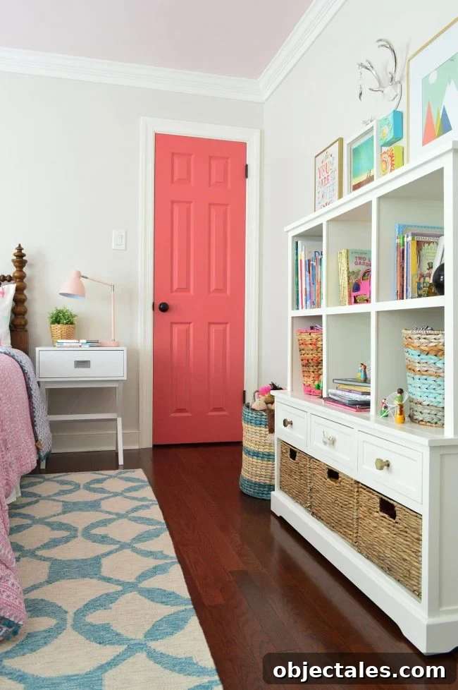girls bedroom bookshelf toy chest storage