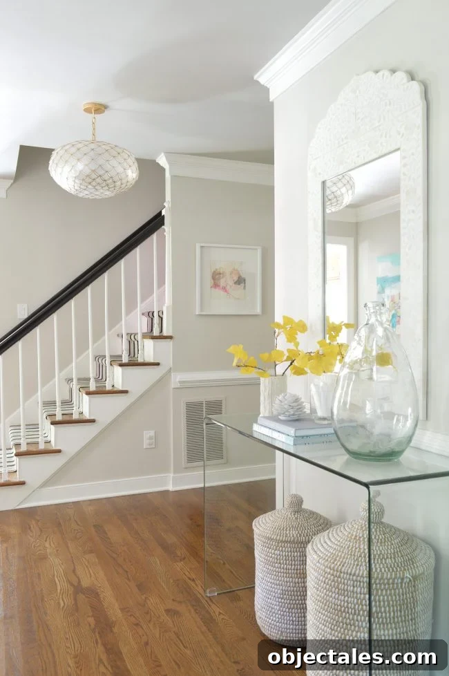 neutral foyer beachy capiz light gingko leaf