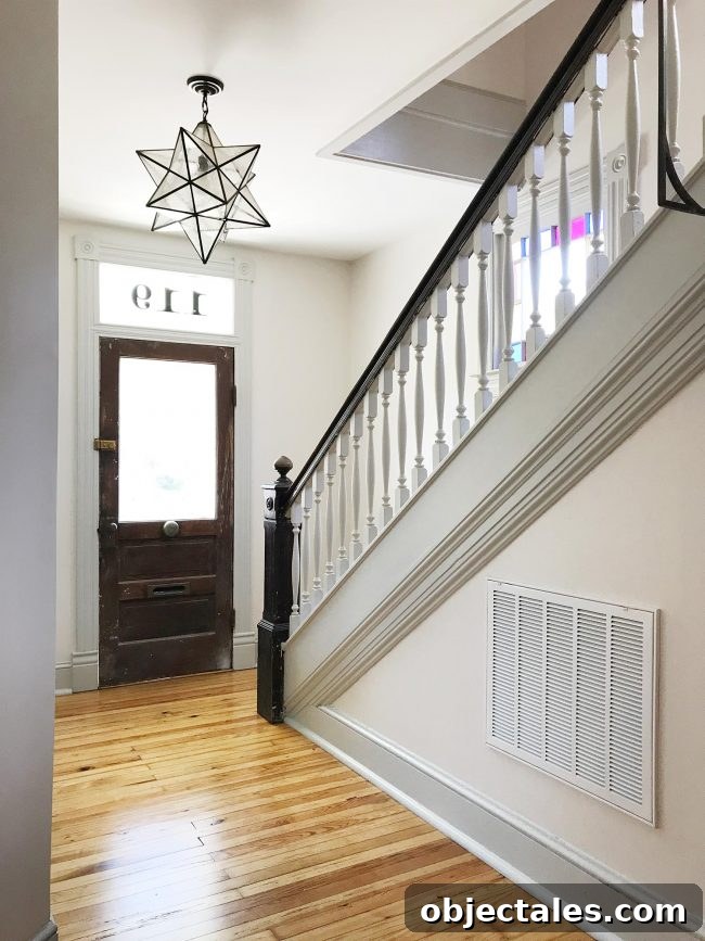Furnished Beach House: Tour the Coastal Interior 10 House numbers in transom window