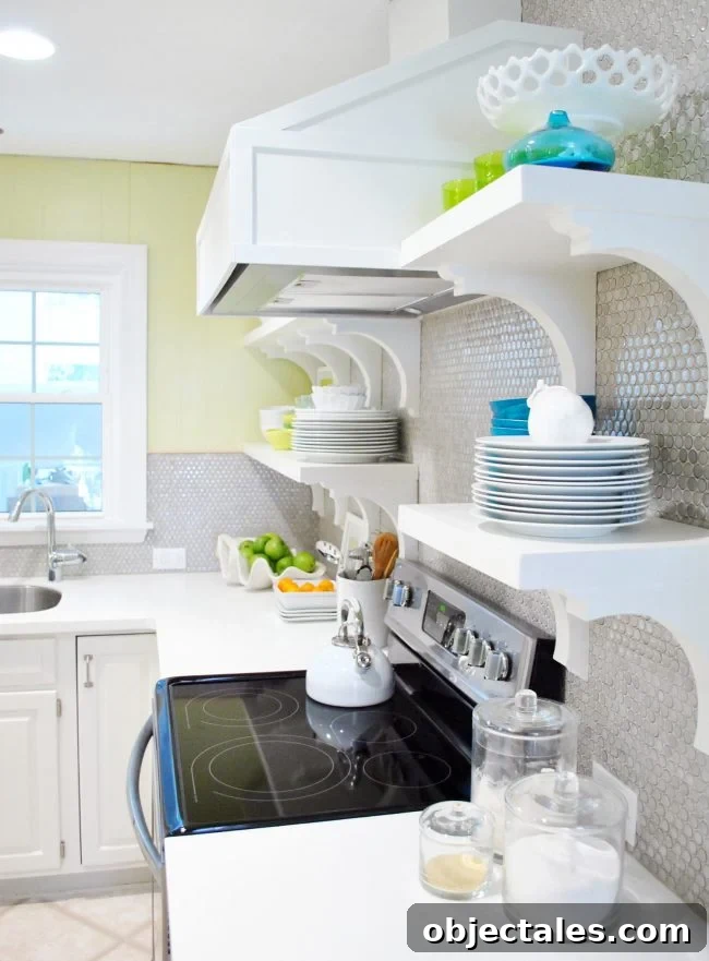 Bright white Corian counters