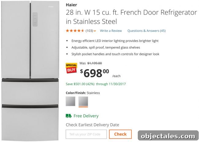 apartment-size fridge