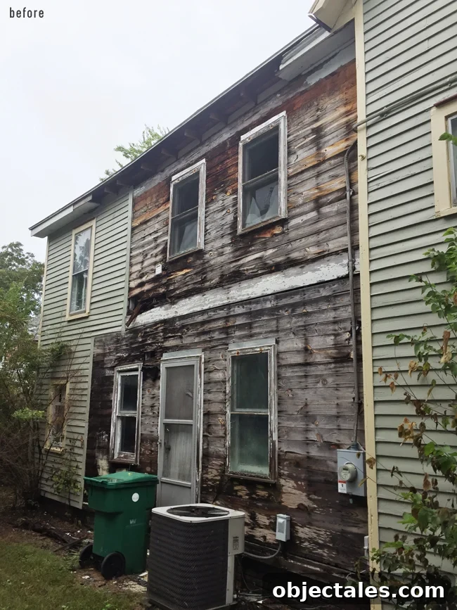 Rebuilt section of the beach house