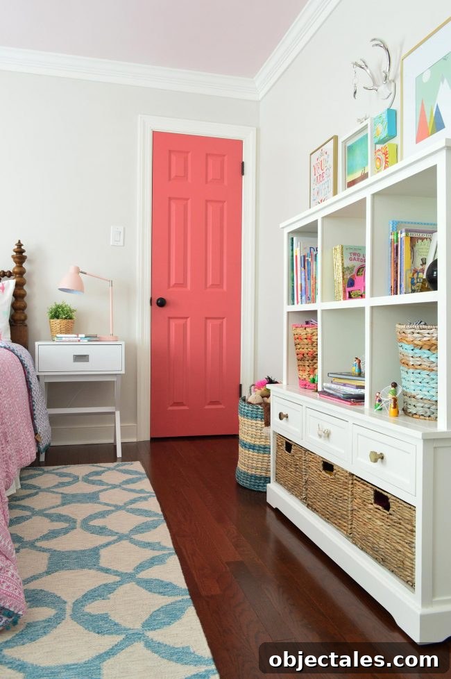 girls bedroom bookshelf toy chest storage