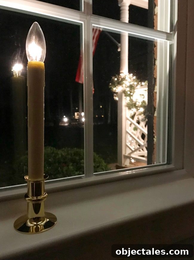 Cordless LED window candles