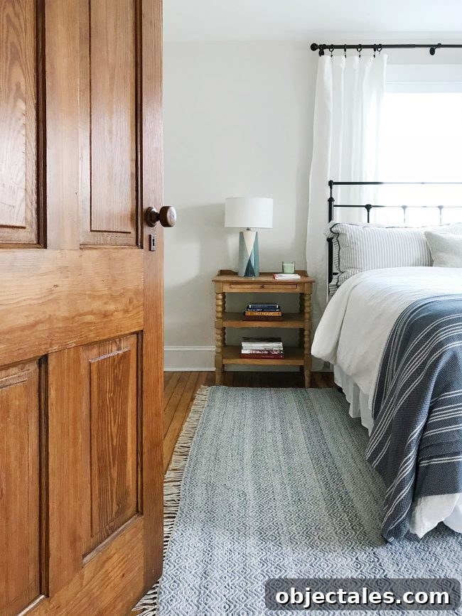 Fix Cracked or Broken Inlay Furniture: Step-by-Step Repair 12 bed in front of window with original pine door