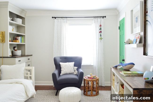 Cozy reading nook and chair