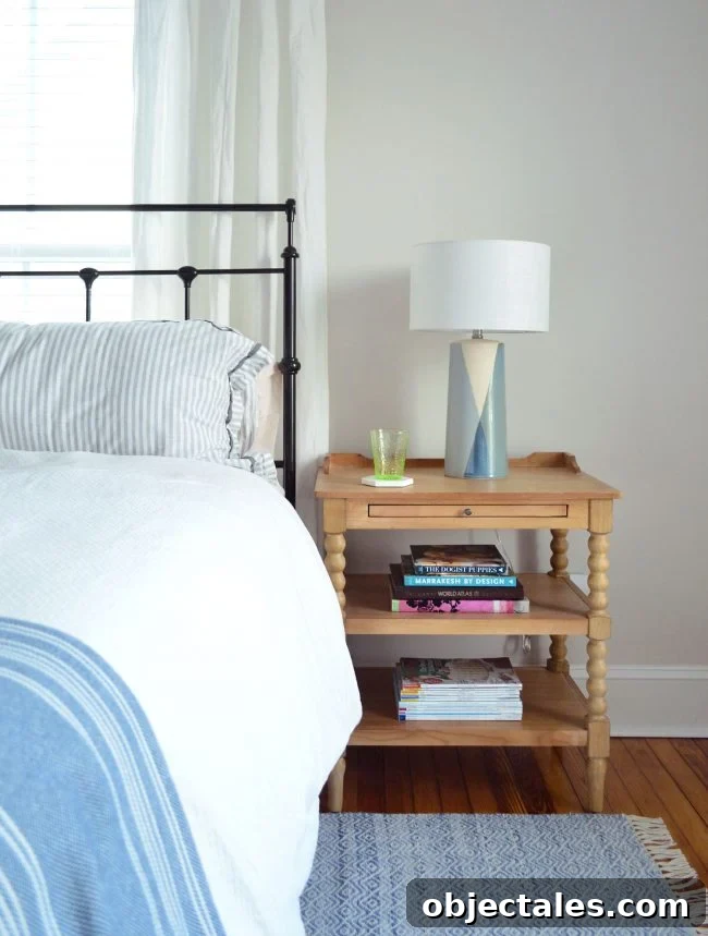 Hidden Loophole That Delayed Our Duplex Construction 8 Nightstand styled in beach house bedroom