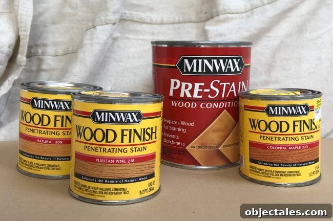 How to Build Built-In Bunk Beds: Step-by-Step Guide 22 assortment of Minwax stain color test pots