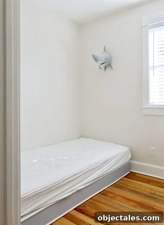 How to Build Built-In Bunk Beds: Step-by-Step Guide 5 before shot of mattress on floor in bunk room
