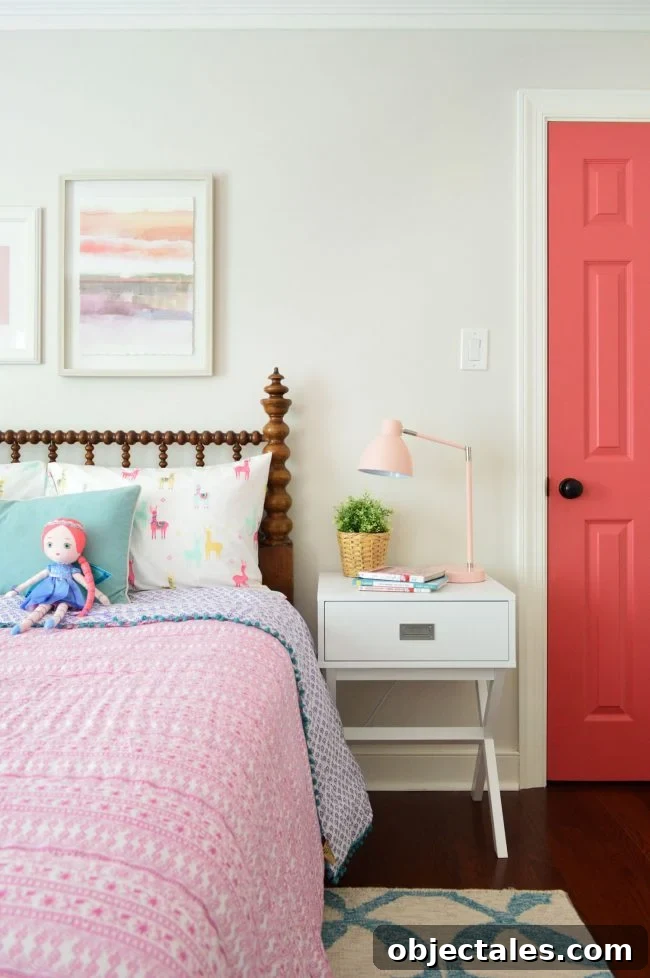 A Year Without Shopping: What I Learned (Episode 89) 7 girls bedroom campaign sidetable wooden spool headboard