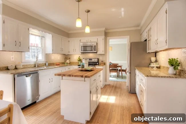 Which Home Renovations Hurt Resale Value? 6 Staged kitchen with island in center