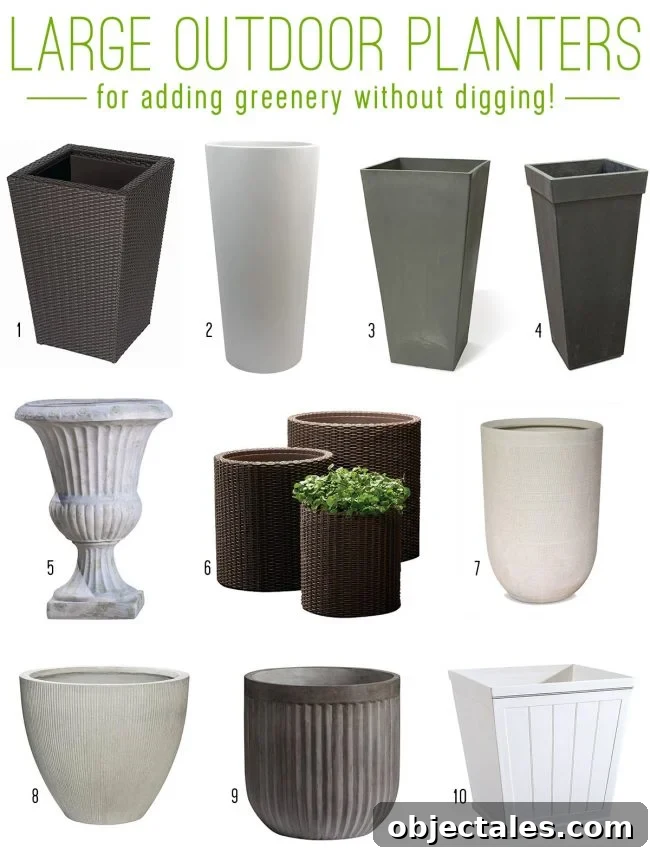 30-Day No-Extra Shopping Challenge: Can We Do It? 8 Planter options grid
