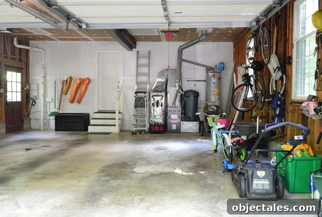 Garage doorway before