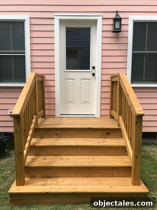 Episode 99: Our Grossest Home Experiment Revealed 6 Staircase after clear sealer applied