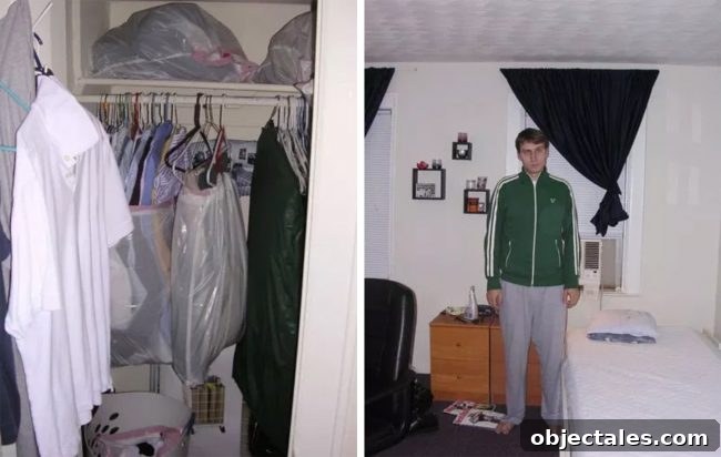 Packed clothes in sealed bags during bed bug ordeal