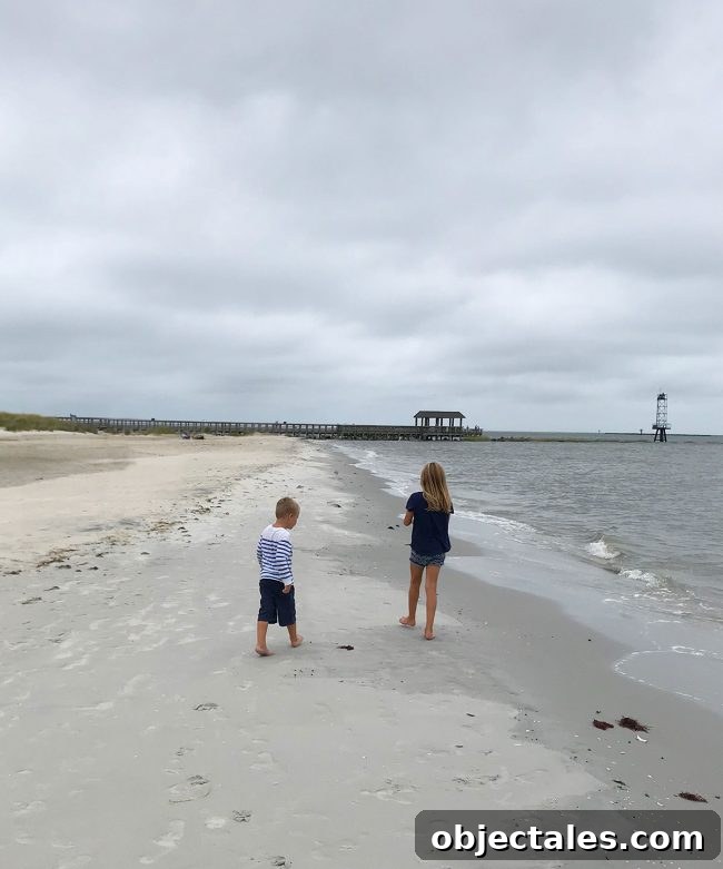 A Week Living Furniture-Free: What I Learned 2 Beach photo with damp sand and overcast sky