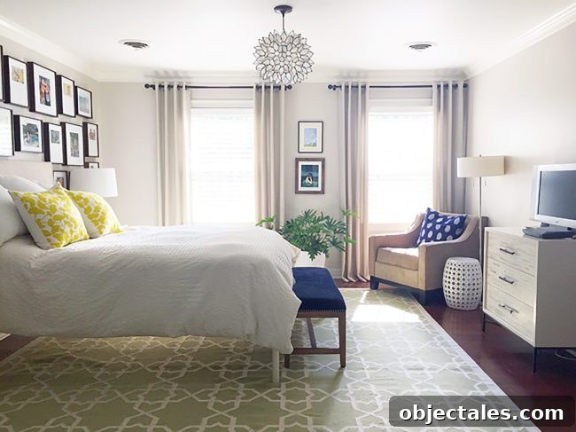 previous master bedroom with ikea platform bed