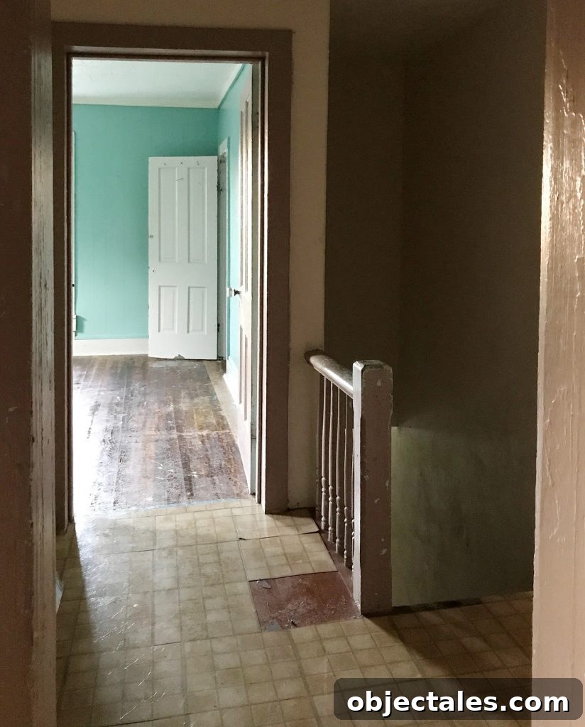 Upstairs hallway finished