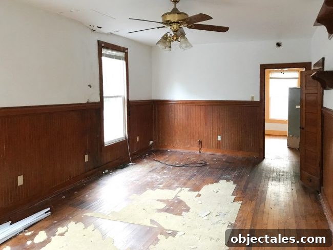 Living room before