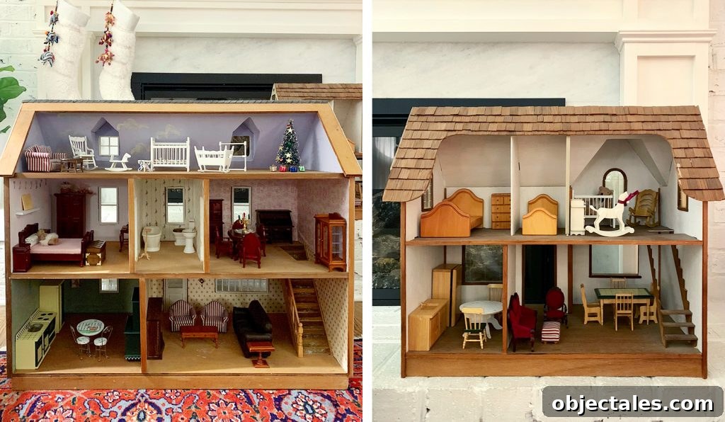 Dollhouse interior close-up