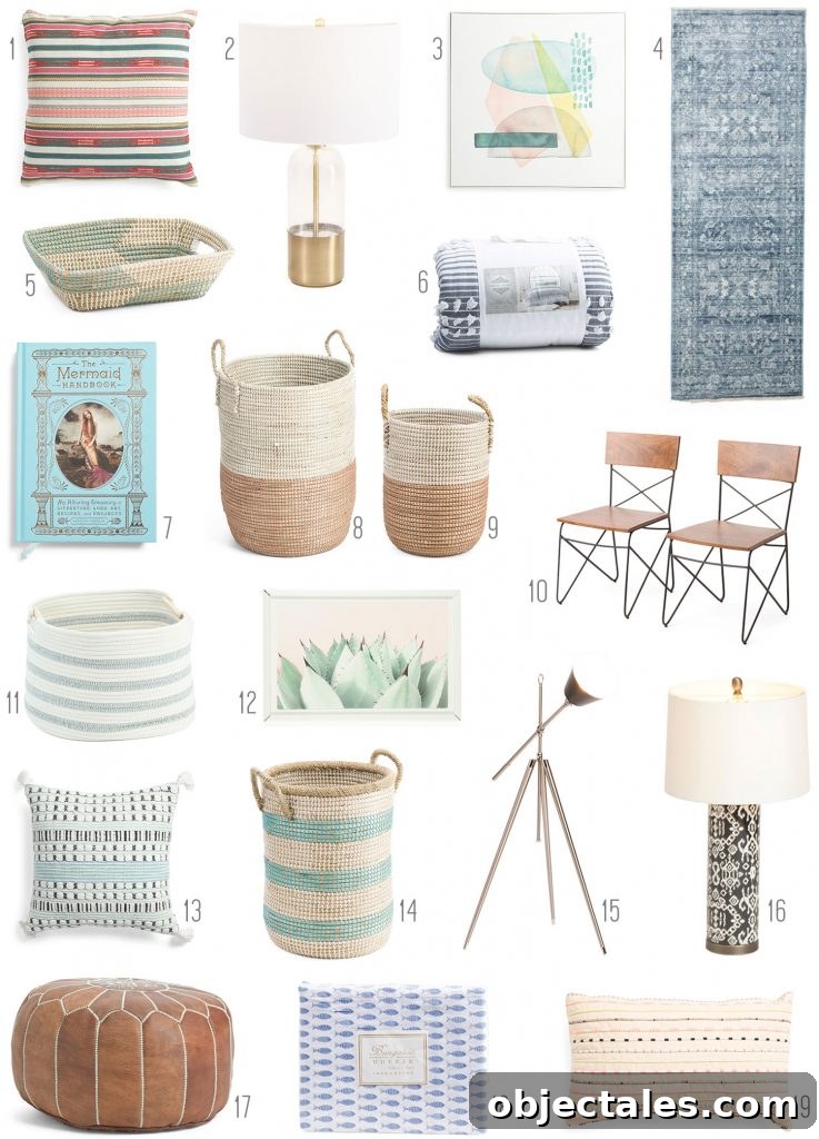 Selection of home goods