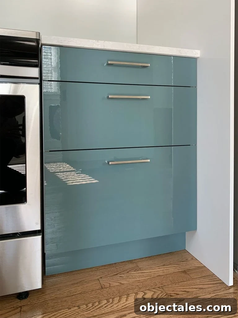 How to Install Cabinet Hardware: A Complete Guide 19 Finished Ikea Cabinets With Brushed Nickel Hardware Installed