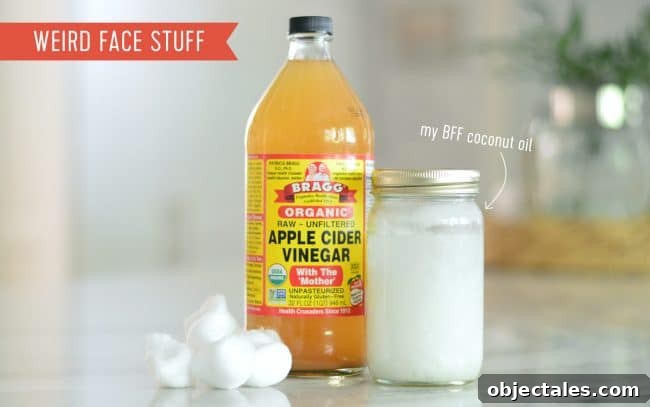 My Daily Skincare and Haircare Routine 4 eco green beauty care apple cider vinegar coconut oil