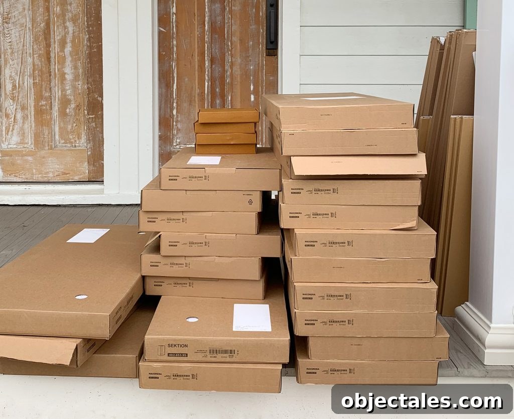 Returned boxes from furniture change