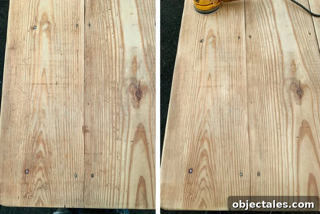 Refinish Your Table: Step-by-Step Guide to a Smooth Finish 8 Fully Sanded Wood Dining Table With Old Finish Removed To Raw Wood