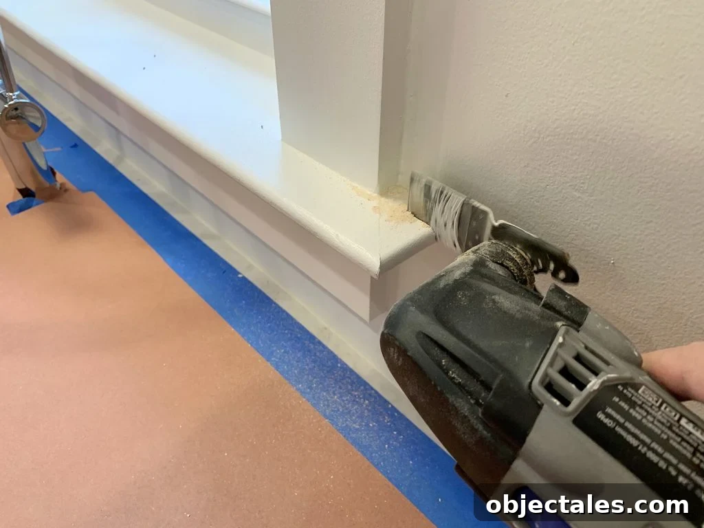 8 Essential Prep Steps Before Tiling 16 Trimming Window Molding With Dremel Before Backsplash Install