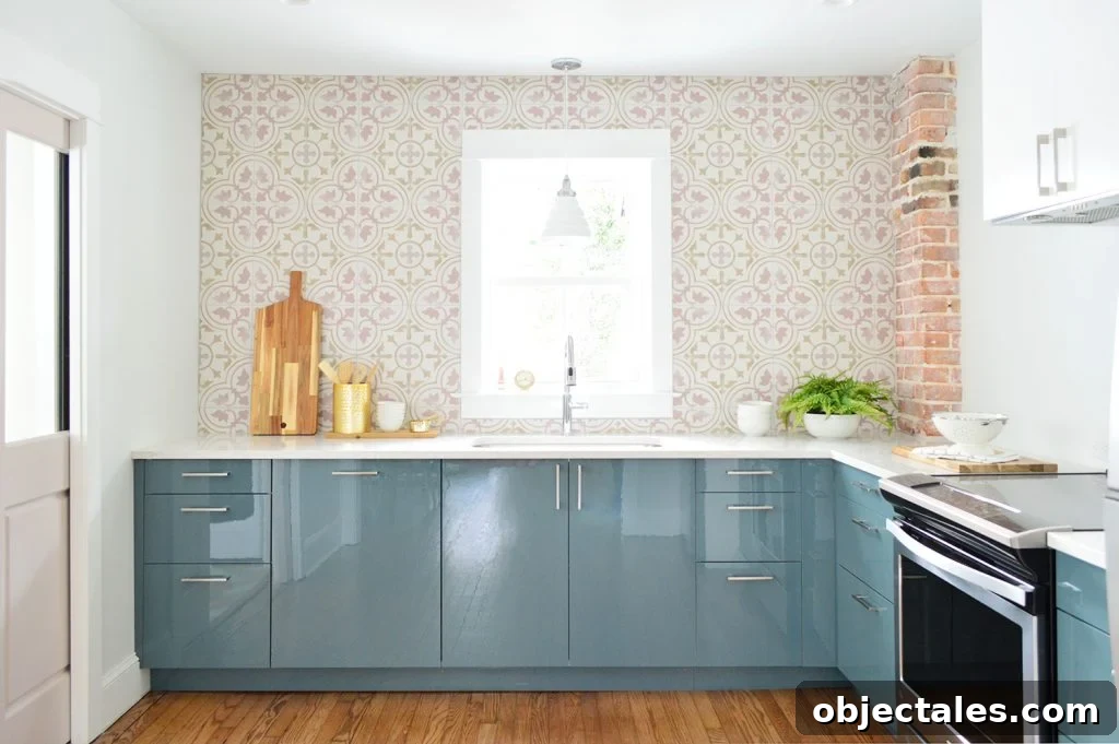 8 Essential Prep Steps Before Tiling 4 Pink Tile Bar Backsplash Installed In Blue Ikea Kitchen