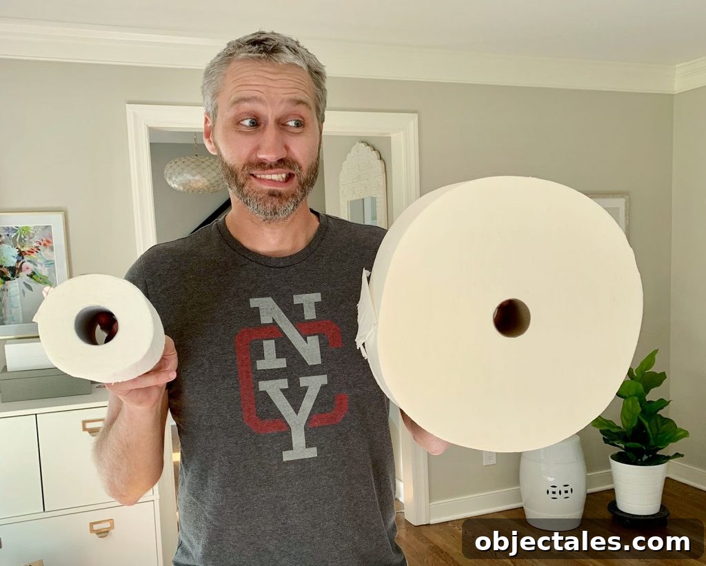 Our First Guests at the Duplex: What Happened 4 comparison of standard double roll and forever roll