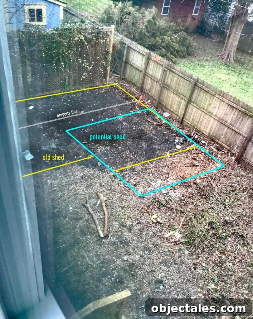 Rusty shed removed