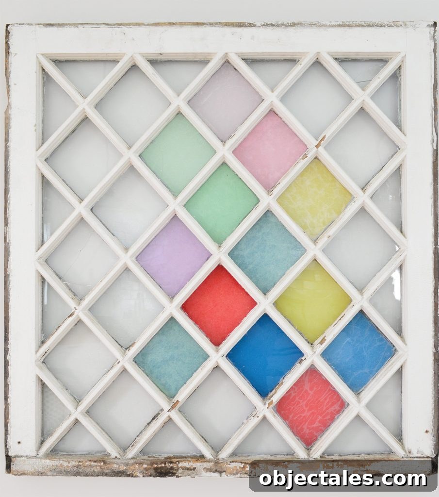 Testing Colors On DIY Stained Glass Window