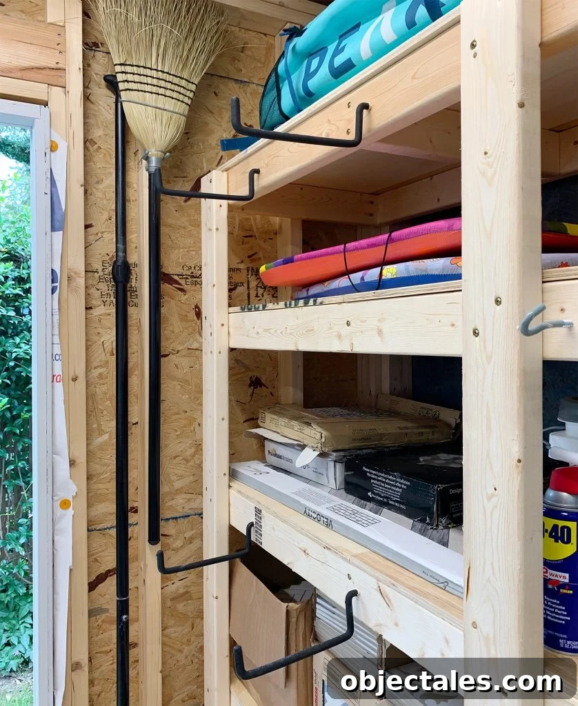 Bikes and narrow storage under window