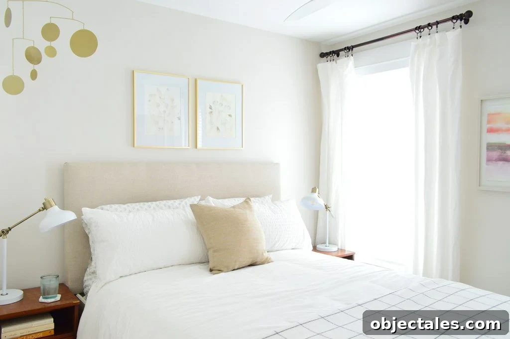 4 Decorating Tricks for a Seamless Home Makeover 2 Beach house middle bedroom before