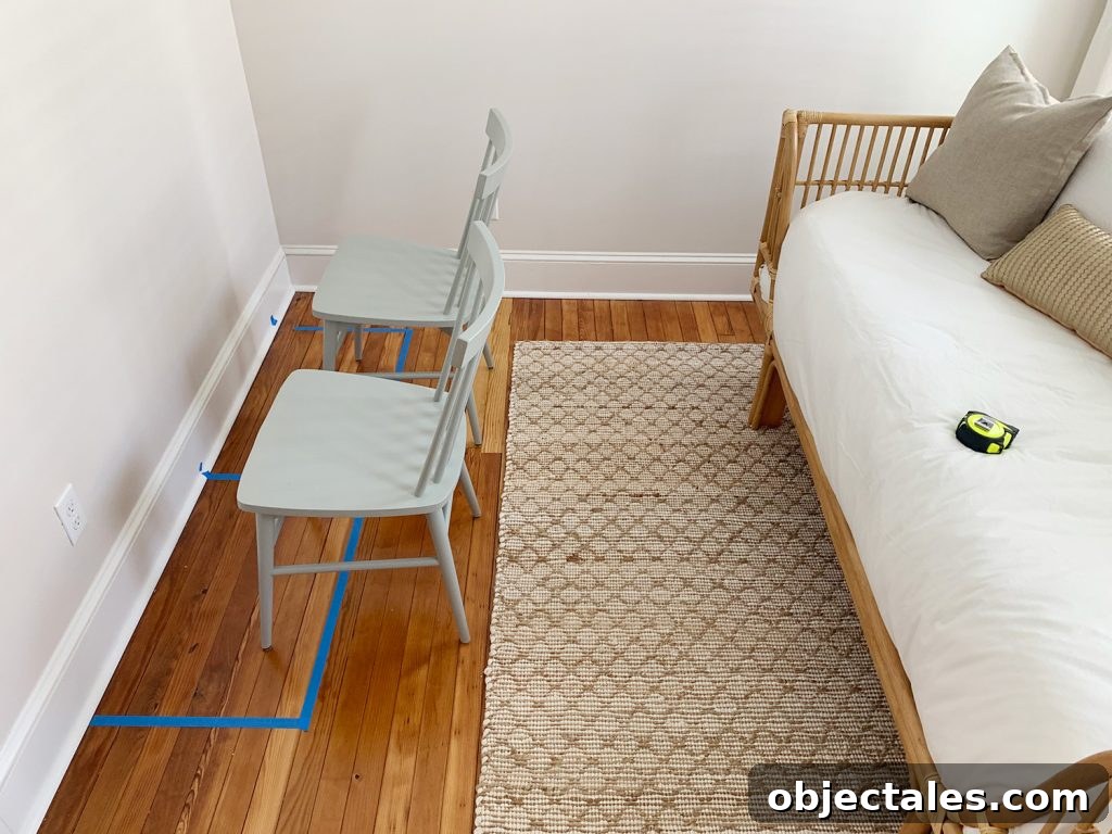 4 Decorating Tricks for a Seamless Home Makeover 9 Placeholder chairs testing the layout
