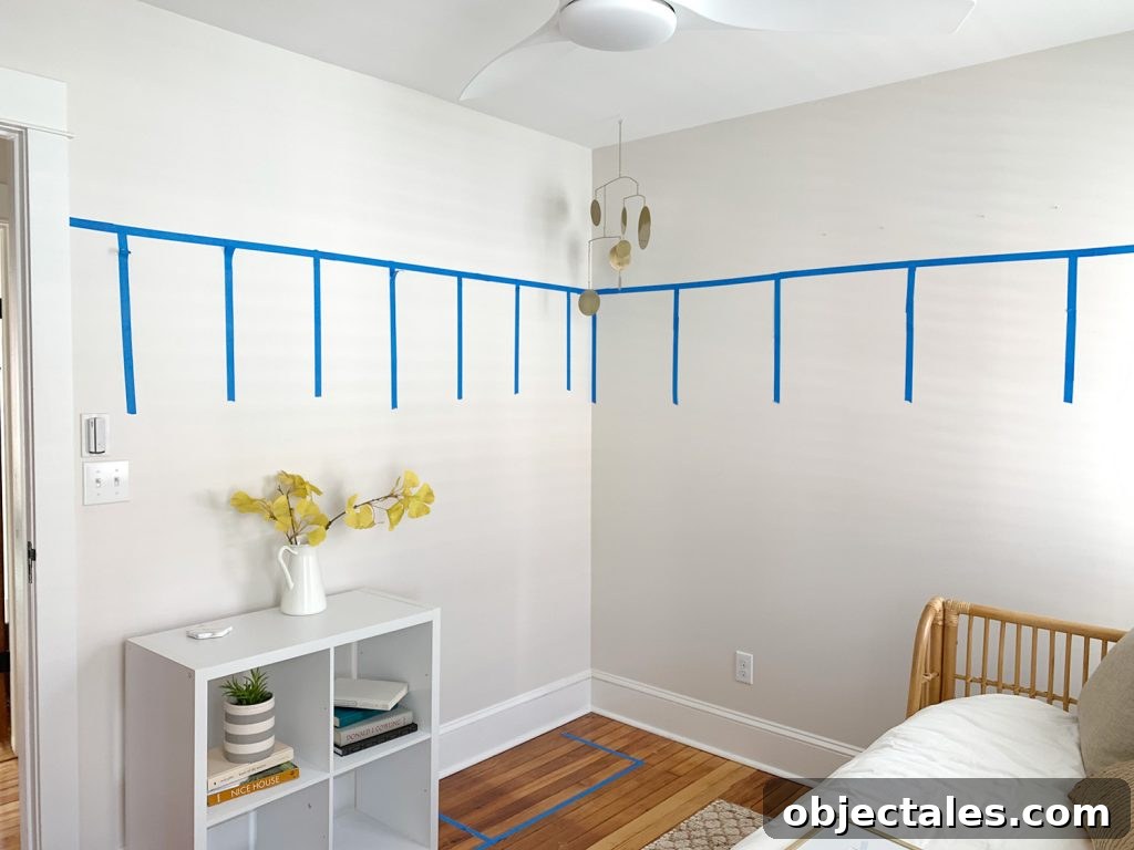 4 Decorating Tricks for a Seamless Home Makeover 13 Wallpaper pattern testing with phones