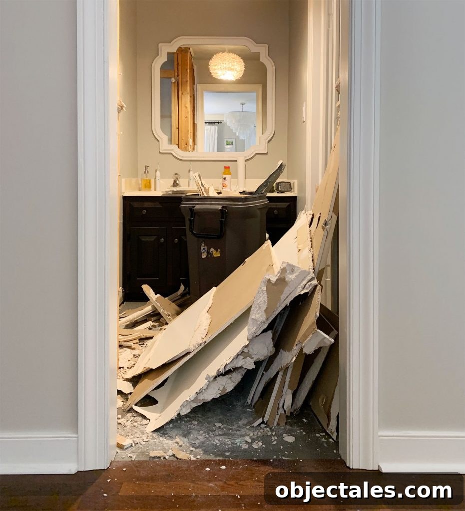 How to Start a Bathroom Renovation: Planning and Budget Tips 2 Bathroom demo with removed walls and debris