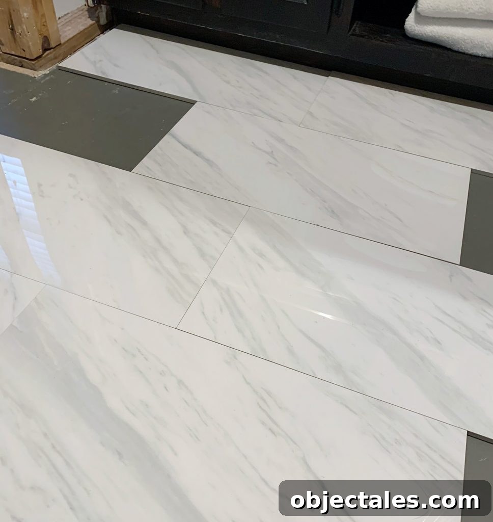Bathroom Remodel: Floor Plan and Tile Selection 10 Porcelain floor tile selection