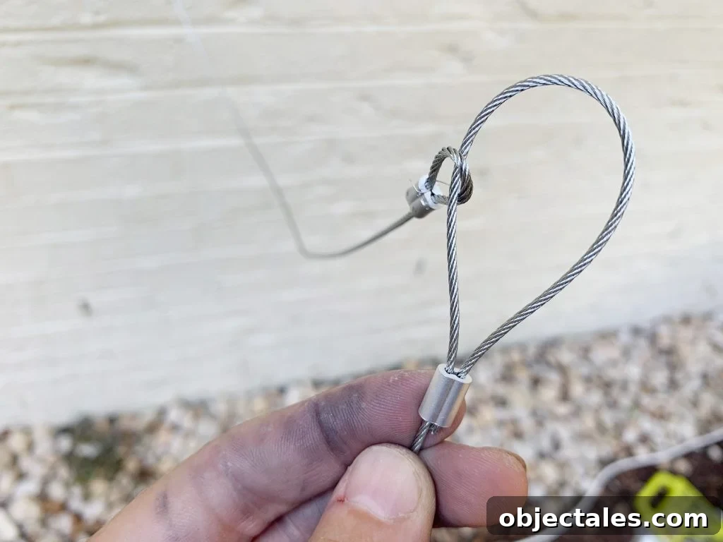 Build a DIY Garden Trellis: Step-by-Step Guide 10 Looped Galvanizd Wire Ferrules