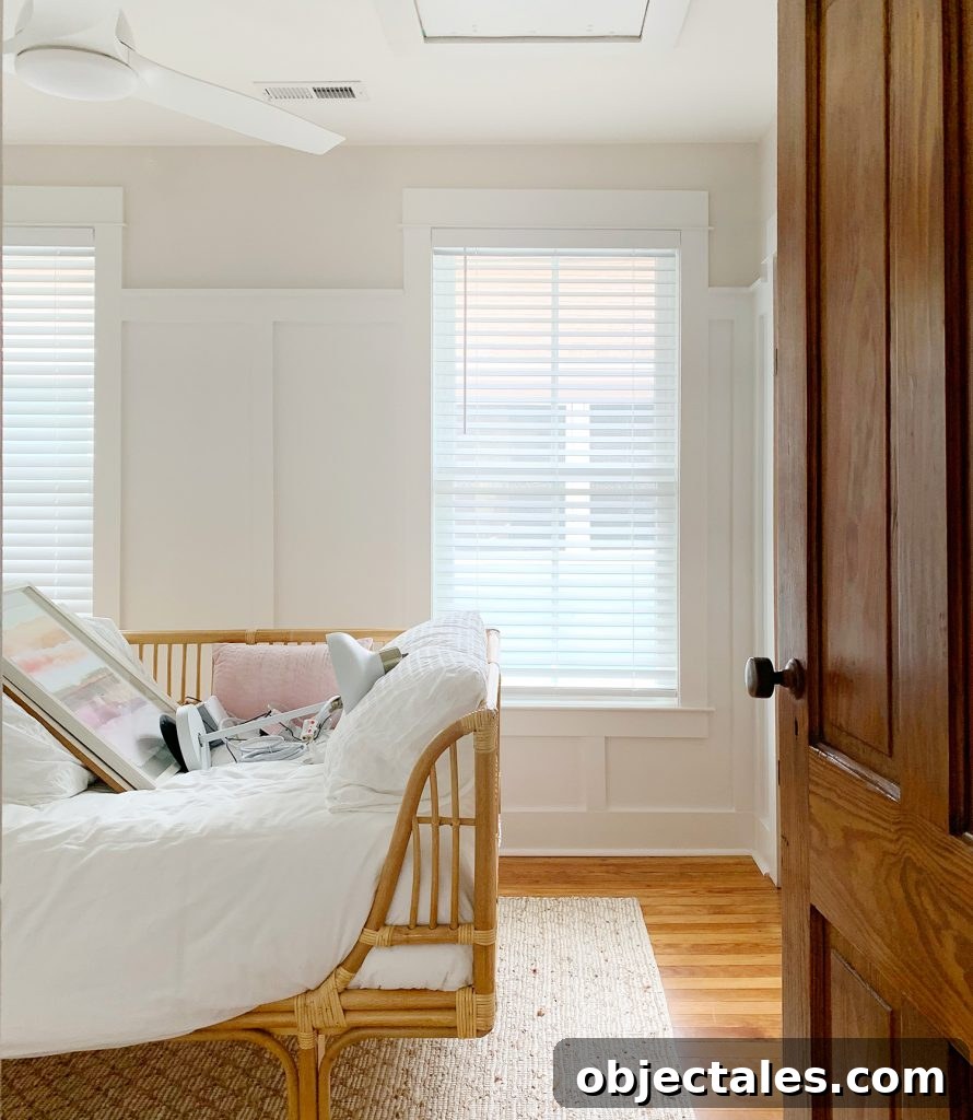 Episode 152: Haunted Room at Our Beach House 3 Middle bedroom with attic access door