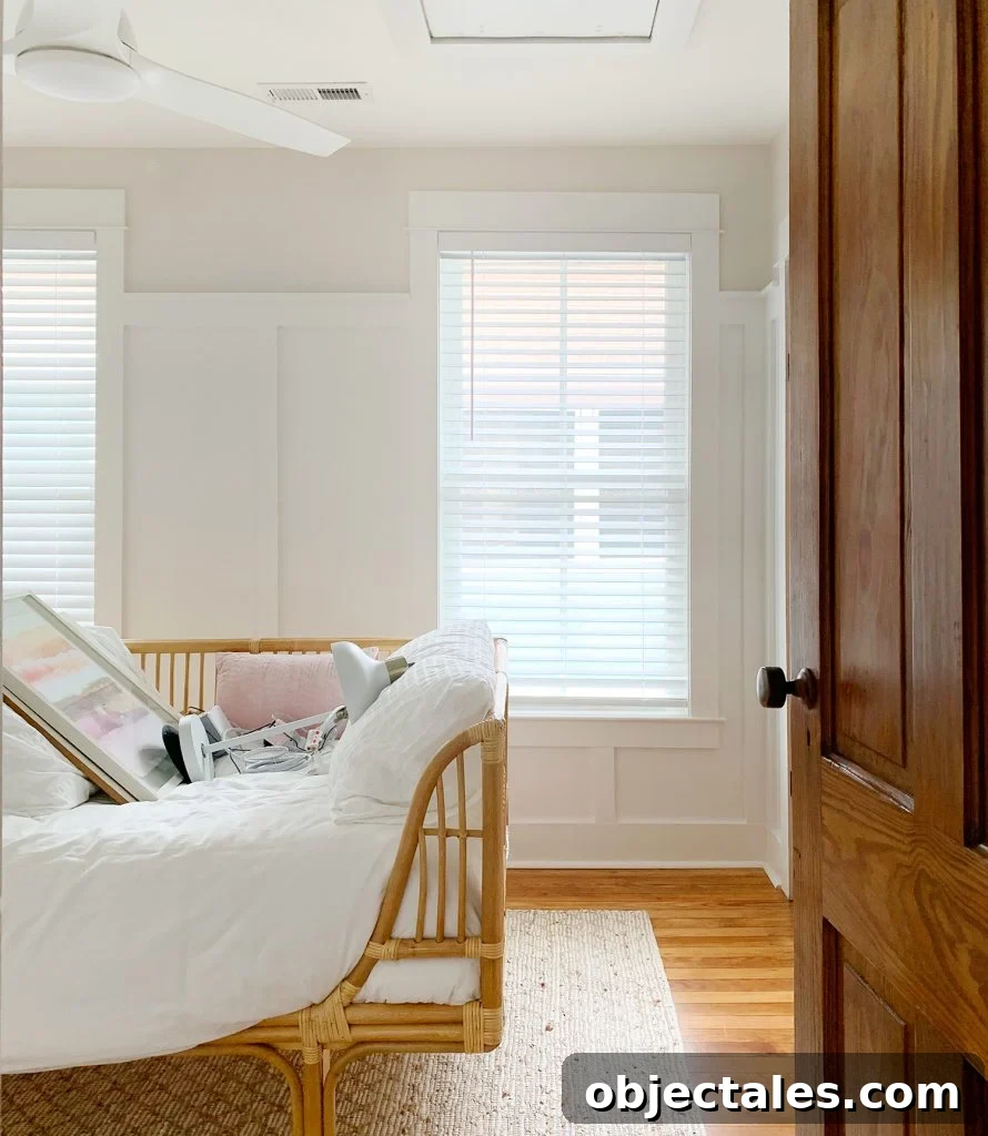 Episode 152: The Haunted Room at Our Beach House 3 Middle bedroom at the beach house with attic access door