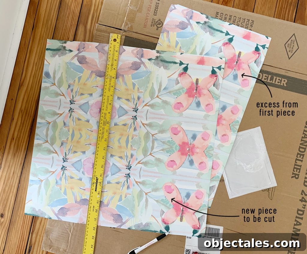 Measuring Wallpaper For Corner Using Scrap Piece
