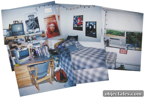 Dorm room collage