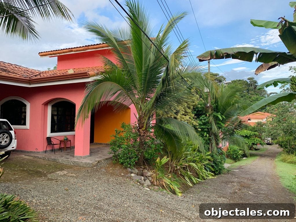 Costa Rica Family Travel: Top Activities and Tips 6 Colorful Airbnb On Dirt Road In Costa Rica