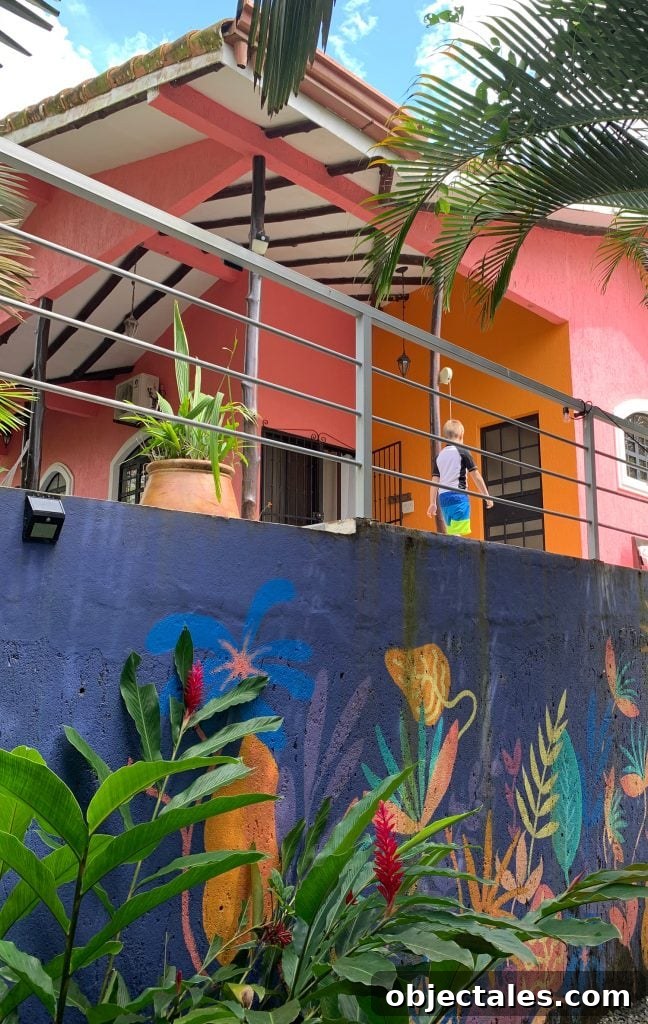 Costa Rica Family Travel: Top Activities and Tips 9 Colorful Mural At Airbnb In Esterillos Oeste Costa Rica